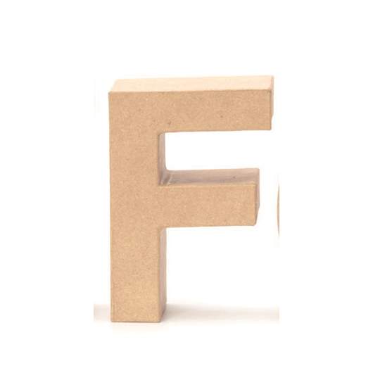 Lettres cartonnées F 17,5x5,5cm
